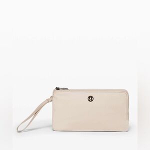 Lululemon Double Up Pouch Tan Wristlet
